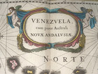 Venezuela 1642 Willem Janszoon Blaeu Large Antique Engraved Map 17th Century