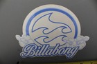 Billabong Surf Clear Blue White Flowers Og Surfboard V1b Vintage Surfing Sticker