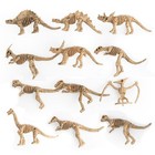 12pcs Dinosaur Toys Fossil Skeleton Simulation Model Action Figure Toy Gift A