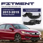 W  Clips Front Fender Liner Set For 2013-2015 Honda Accord Sedan Right left Side