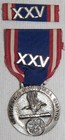 Original Nebraska National Guard 25 Year Faithful Service Medal And Ribbon Bar