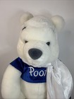 Disney 2001 Winter Winnie The Pooh White Plush Stuffed Animal Disney Store 12 