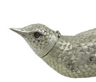 20th Century Dutch  833 Silver Novelty Sparrow Bird Box Antique C1910s