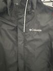 Columbia Omni Tech Jacket Hood Full Zip Windbreaker Youth Black Boys Size Xs