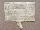 1621 Latin Vellum Deed Document Ornate Calligraphy Reign Of King James 1st