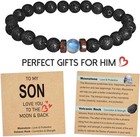 Easter Basket Stuffers For Teen Boys Natural Gemstone Bracelet For Son Kids Insp