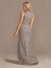 Luxury Evening Dress Elegant Slit Party Women Wedding Sequins Formal Prom Dress
