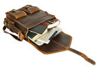 Handmade Vintage 100  Pure Buffalo Leather Backpack Rucksack Travel College Bag