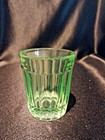 Vintage Uranium Glass Shot Glass Cordial Whiskey Tasting Glass Uv Reactive 3 
