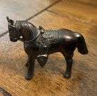Antique Vintage Cast Metal Mini Horse Figurine Statue