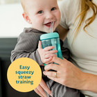 Squeeze   Sip Toddler Straw Cups - Squeezable Transition Sippy Cup With Silicone