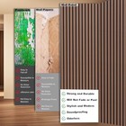 94     11  Wood Panels For Wall  Soundproof Wood Slat Wall 2 Pcs Dark Walnut