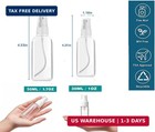 Mini Spray Bottles 4 Pack Clear Refillable Travel Perfume Mist Bottles 1oz 1 7oz