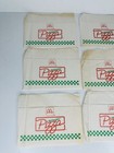 1980 s Mcdonald s  mcpizza   un-used  Paper Napkin  scarce   Vintage  Lot Of 9