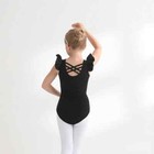Sparkle Ballet Tutu Skirt Artistic Mesh Girl Leotard Flutter Short Sleeve Dress