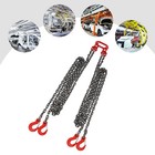 New 1  Chain Sling 5 16  4 Legs W sling Hooks Grade 80 13ft Lifting Chain Sling