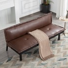 Futon Sofa Bed Adjustable Backrest Modern Space Saving Comfortable Home Office