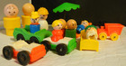 Little People Lot Assorted Figures vehicles furniture etc  Fisher-price Vintage
