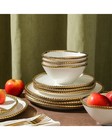 Christian Siriano Akoya 12pc Porcelain Dinnerware Set