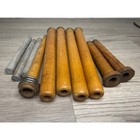 Vintage Industrial Wooden Quills Bobbins Textile Mill Spools Lot Of 10