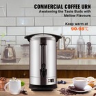 Commercial Coffee Urn 65 Cup Stainless Steel Coffee Dispenser Fast Brew