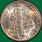 1944 Mercury Dime Brilliant Uncirculated Bu Coin  35993