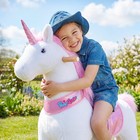Ponycycle Ride On Unicorn Toy For Girls Non-electric Mechanical Pony Age 4-7
