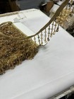 3    Beaded Trim Fringe -  Sold By The Yard Green Gold