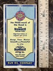 1934 Sunoco New Jersey State Road Map Vintage Rand Mcnally Gas Station Oil Vgc