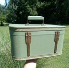 Vintage Lady Baltimore Suitcase Train Case Carry-on  Luggage  Key Locked Inside