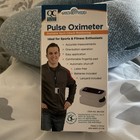 Qc Quality Choice Fingertip Pulse Oximeter Digital Spo2 Bpm Lanyard Blue white
