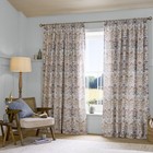 New William Morris 2pc Blackout Strawberry Thief Hessian Window Curtain 50 x84 