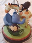 Kids Line Safari Animal Themed Lamp With Giraffe Elephant   Monkeys Used