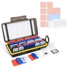 Memory Card Case For 24 Sd 18 Tf Cards Waterproof Durable Storage Box