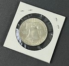1961 D Franklin Half Dollar In Vintage Sleeve Denver Mint 90  Silver Nice Detail