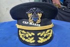 Vintage Style Us Navy Admiral Captain Rank Officer Peaked Cap Hat