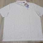 Puma Arnold Palmer Mens 2xl Xxl Polo Shirt Contender Cloudspun White Lavender