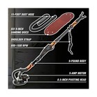 Wen Dw5062 Variable Speed 5-amp Drywall Sander With 15-foot Dust Hose   Black