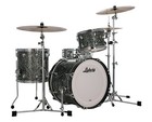 Ludwig Classic Maple Downbeat 3pc Shell Pack W 20  Kick - Black Pearl