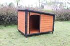 46  Pet Large Dog House Outdoor Indoor Wooden Kennel Weatherproof Dog House