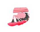 Pro 24-piece Makeup Brush Set With Case     Eyeshadow  Powder   Foundation Kit