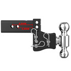 2  Receiver 6  Drop rise Adjustable Tow Hitch Dual Ball Mount Trailer 15000 Lb