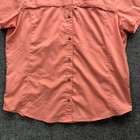 Ll Bean Shirt Women s Size L Regular Coral Short Sleeve Upf 50 Sun Protection