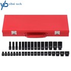 1 2  Inch 35pcs Deep Impact Socket Set Drive 8-32mm Metric Garage Sae With Case