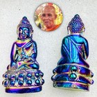 Leklai Rainbow Phakring Buddha Magic Protection Immortal Huan Thai Amulet  18484