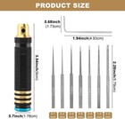 7 In 1 Model Scriber With 7 Blades Resin Carved Scribe Line Cutting Tool Chisel