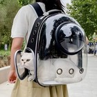Pet Cat Dog Carrier Backpack Space Capsule Transparent Travel Bag Breathable
