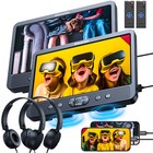 2 X 10 5  Dual Screen Hd Car Dvd Player Headrest Monitor Tv Hdmi Usb Sd Headset