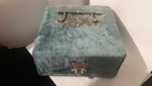 Victorian  c1890   Cadbury Chocolate Blue Velvet Chocolate Box -  England