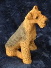 Vintage Castagna Airedale Terrier Dog Figurine 1988 Made In Italy